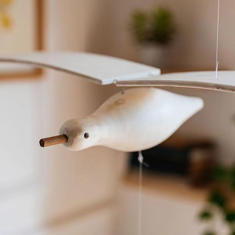 VERENIX Soaring Seagull Wooden Mobile Decor Pendant