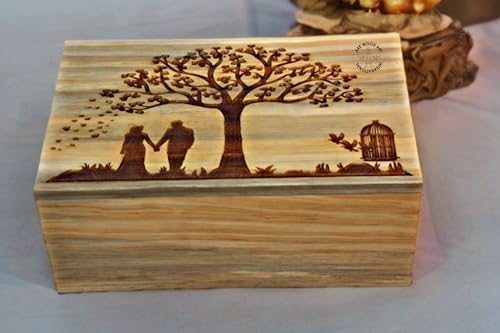 Tree Urn for Human Ashes Large Handmade Wooden