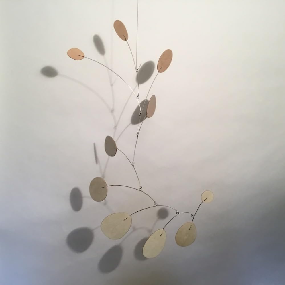 Modern Wood Art Hanging Mobile 21x27 In