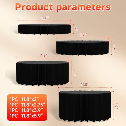 4-Pack Acrylic Buffet Risers for Party Displays
