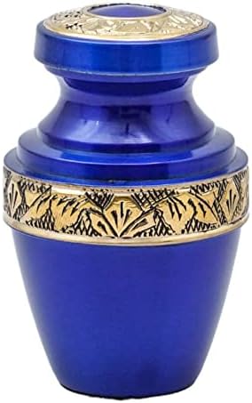 Cremation Urns for Human Ashes - Handcrafted Grecian Urn with Velvet Bag