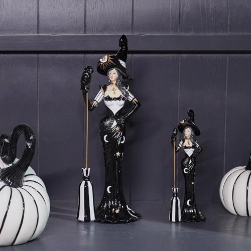 Newman House Studio Halloween Witch Figurine - Magic Broom Collectible Statue 25x175x75 in