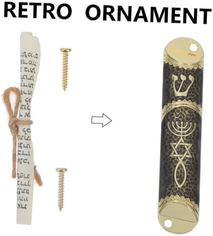 Classic Metal Mezuzah Scroll Door Ornament