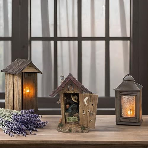 Pine Ridge Bear Outhouse Table Decor
