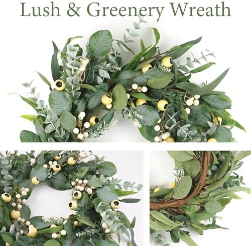 HomeKaren 22 Inch Front Door Wreath
