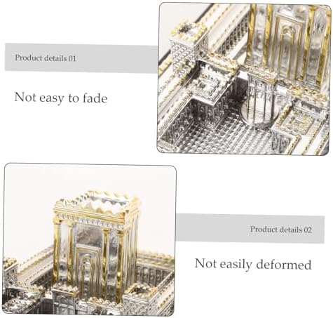 Amosfun Miniature Jerusalem Temple Resin Decor Figurine Set