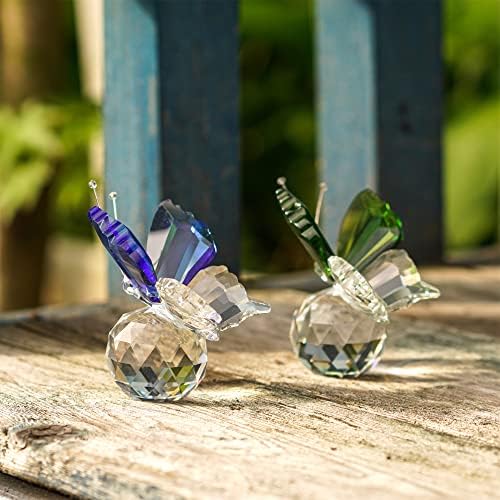 HD Butterfly Bird Crystal Figurine Set