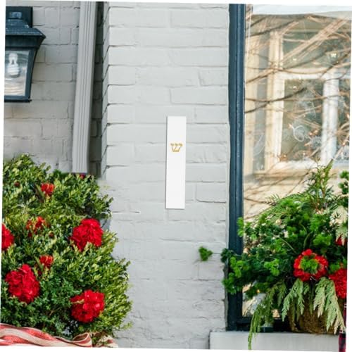 STOBAZA Classic White Decor Mezuzah Door Hanging Scroll Case