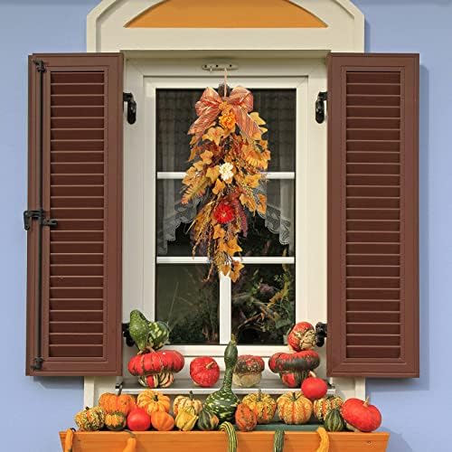 2 Pcs Artificial Maple Swag Wreaths Fall Decor