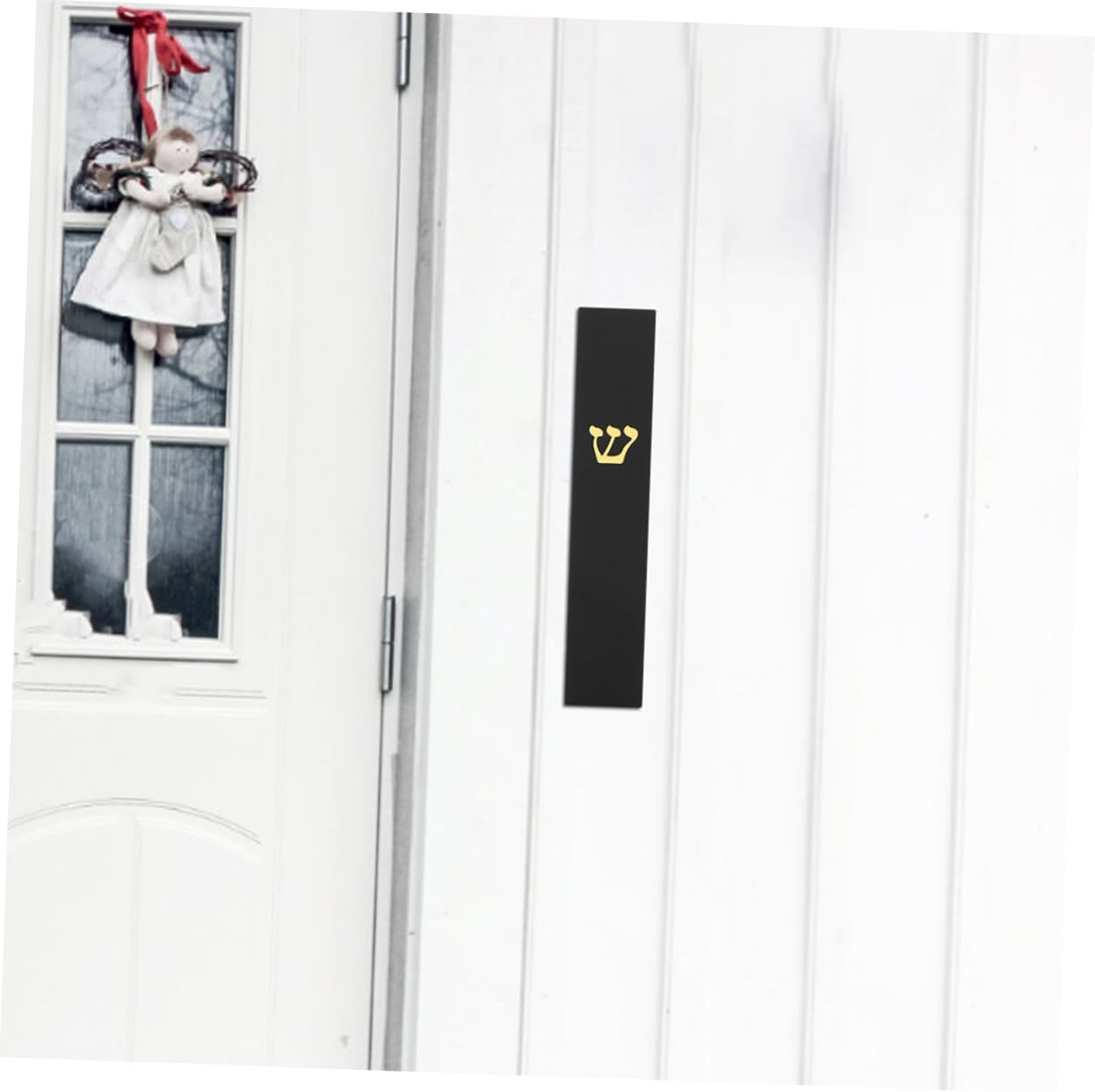 Amosfun 2pcs Resin Mezuzah Case with Scroll Door Decor