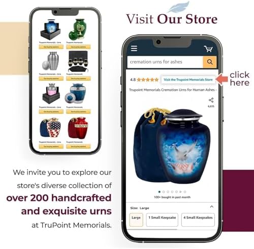 Trupoint Memorials Large Blue Dove Cremation Urn