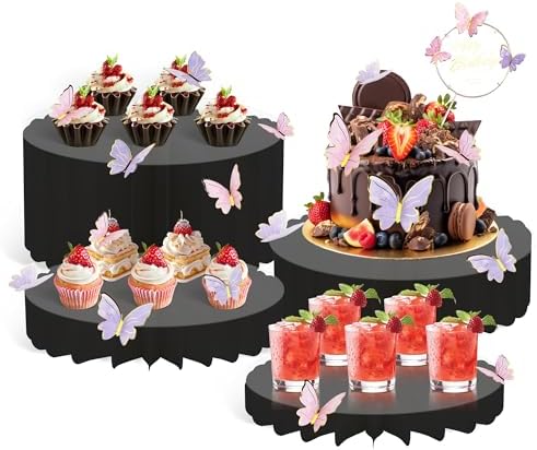 4-Pack Acrylic Buffet Risers for Party Displays