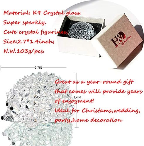 HD Crystal Butterfly and Hedgehog Figurine Collection