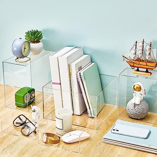 Sintuff 5 Pcs Acrylic Buffet Risers Display Stands