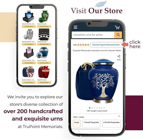 Trupoint Memorials Cremation Urn Blue Tree of Life