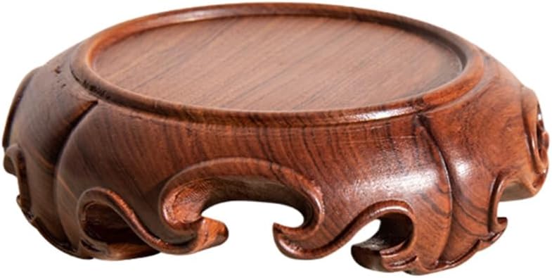 GOLDYWENDY Asian Style Wooden Pedestal Stand Decor