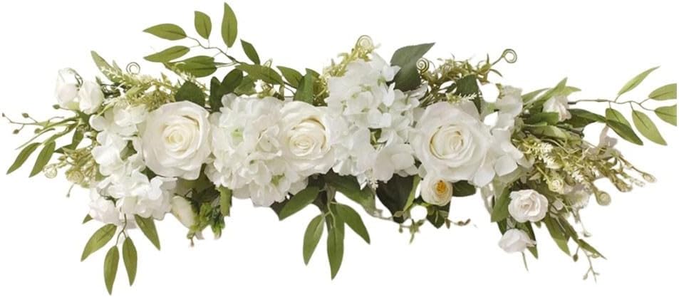 Elegant Silk Rose Flower Swag for Wedding Arch