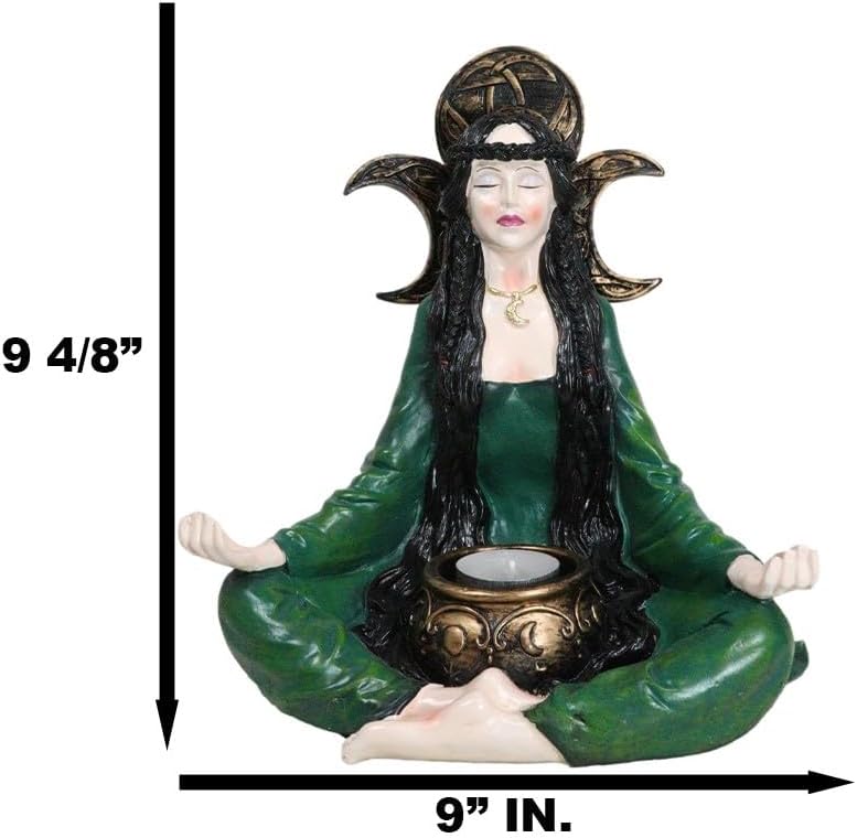 Ebros Gift Wicca Grand High Witch Votive Candle Holder