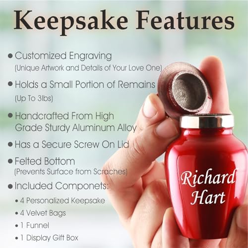 Personalized Hummingbird Cremation Urn - Decorative Keepsake for Adult Ashes