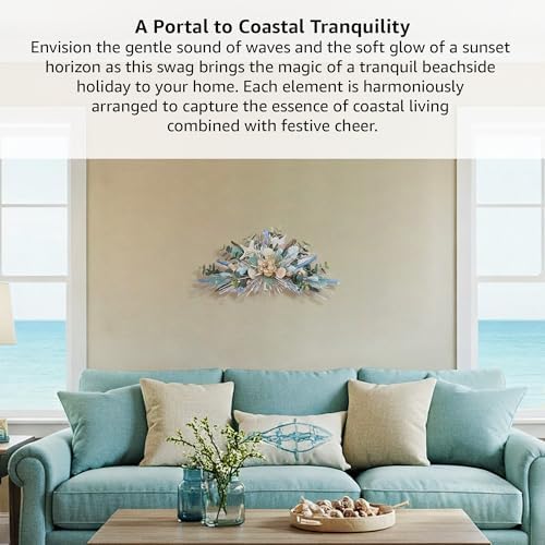 25 Coastal Summer Swag - Handcrafted Decor