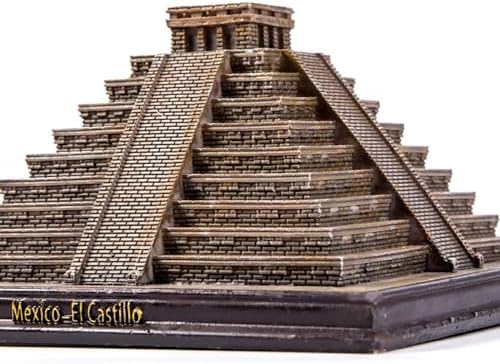Mysterious Mayan Pyramids Statue Figurine Resin Craft Home Decoration