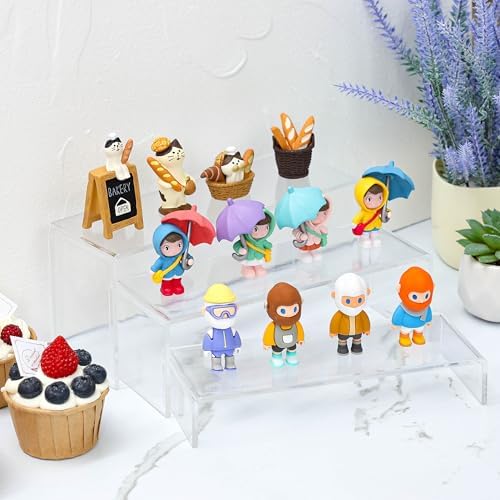 Yieach 6 Pcs Clear Acrylic Risers Display Stand