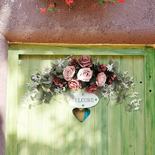 295 Inch Floral Swag with Peony and Eucalyptus