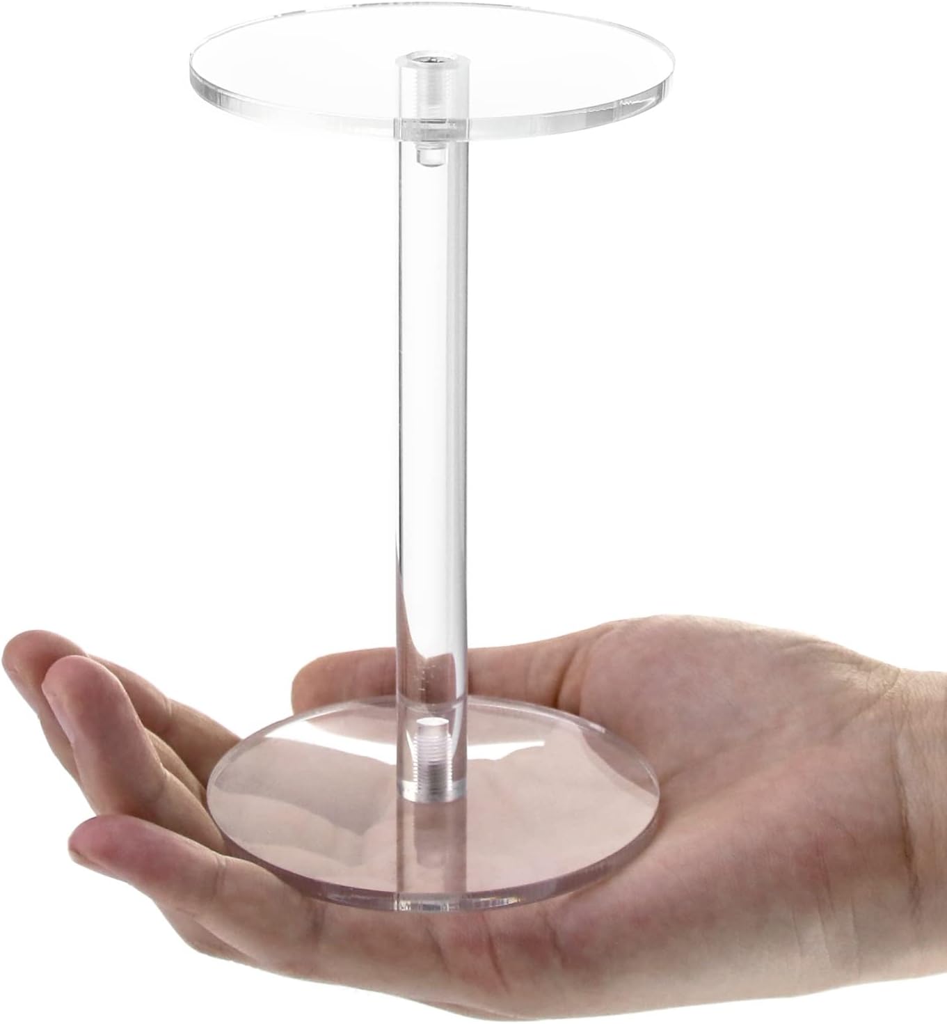 QWORK Clear Acrylic Display Riser Stands 4 Sets 12 Pcs