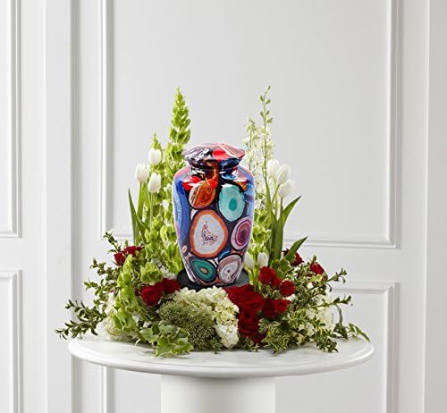 Exclusive Multi Color Agate Finish Cremation Urn