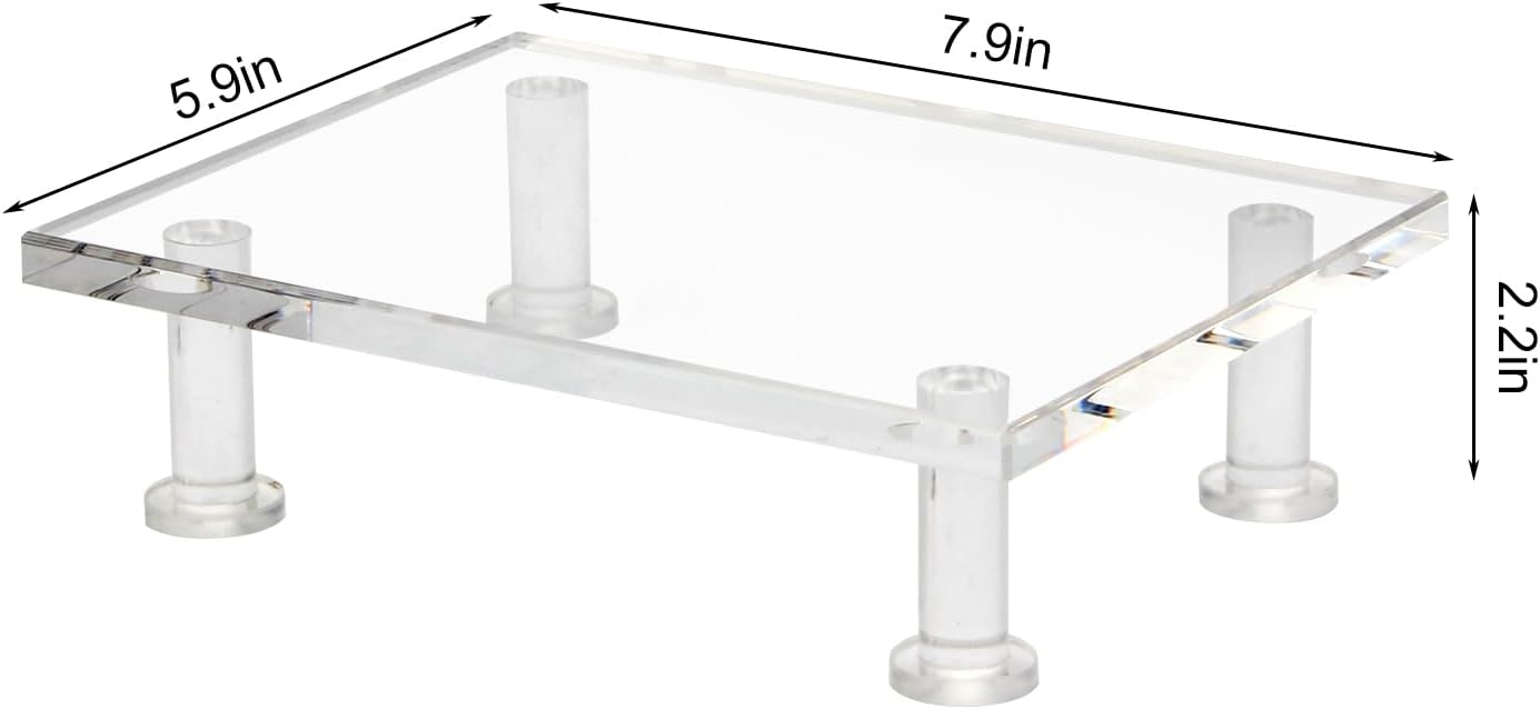 Clear Acrylic Pedestal Tray for Home Display