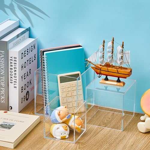 Kigley 6 Pcs Acrylic Display Boxes for Food and Jewelry