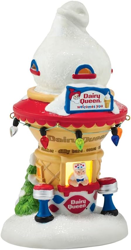 Department 56 North Pole Village Santas Dairy Queen Cone House