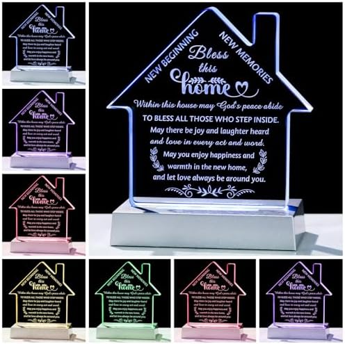 Movdyka Housewarming Crystal Keepsake with LED Light