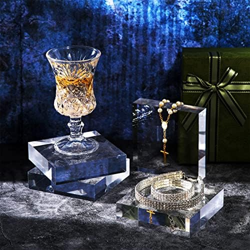 Kigeli 4 Piece Clear Acrylic Riser for Display
