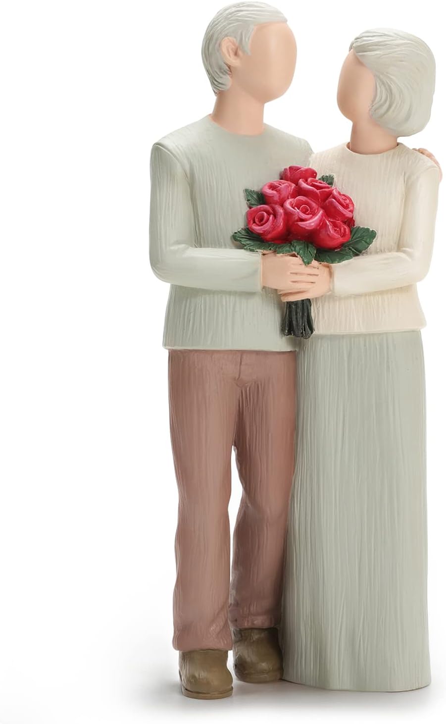 Loving Elderly Couple Figurines for Home Decoration