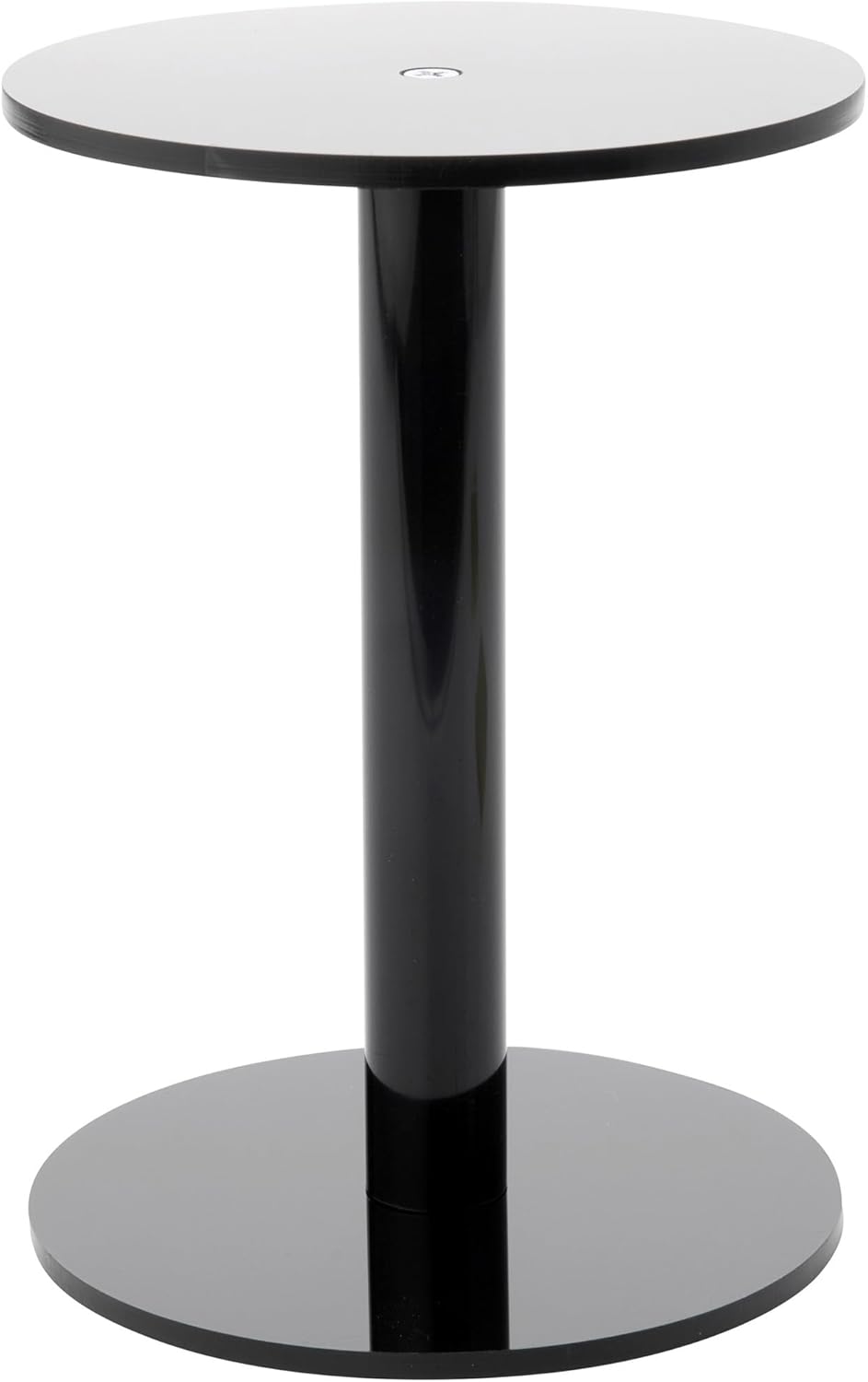 Plymor Black Acrylic Round Riser Display Stand 2 Pack