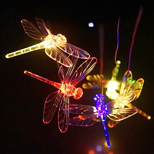 Color-Changing LED Solar Dragonfly Mobile 1