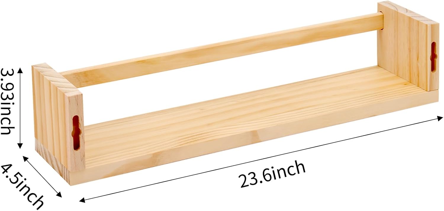 Fixwal Floating Bookshelves Set of 3 for Nursery