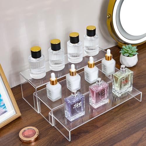 Yieach 6 Pcs Clear Acrylic Risers Display Stand