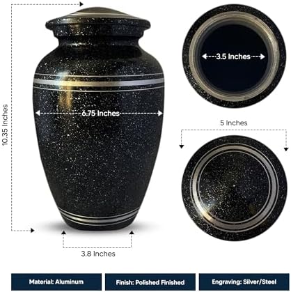 Personalized Aluminum Cremation Urn with Name and Office Joke Design