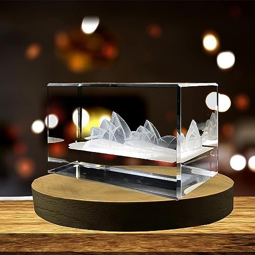 Sydney Opera House 3D Engraved Crystal Souvenir