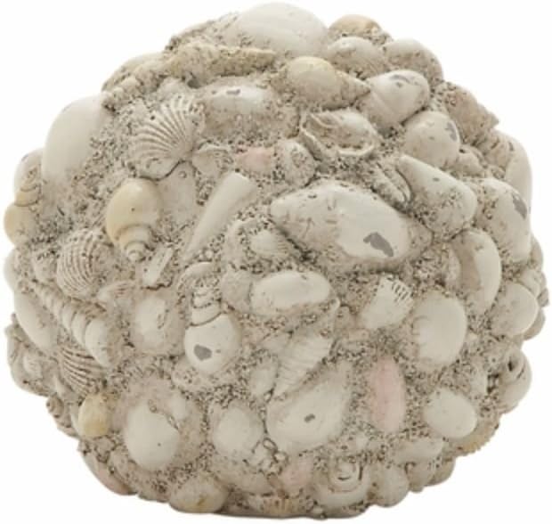 Deco 79 Ps Shell Ball Decor 5 Inch