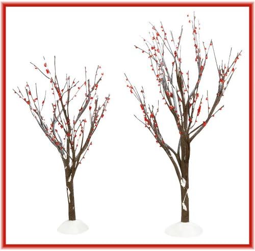Department 56 Winter Berry Trees Figurine Accessory