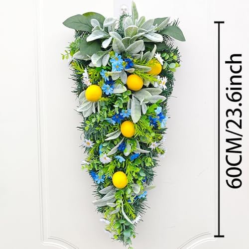 Belupai 236in Lemon Teardrop Decorative Swag