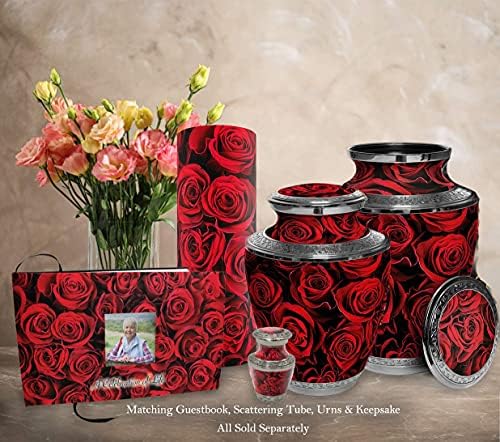 Crimson Rose Cremation Urn for Women