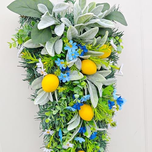 Belupai 236in Lemon Teardrop Decorative Swag