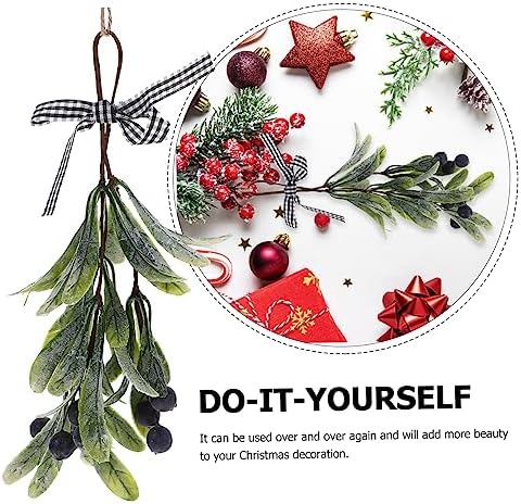 Artificial Christmas Branch with Berries Teardrop Swag Decor
