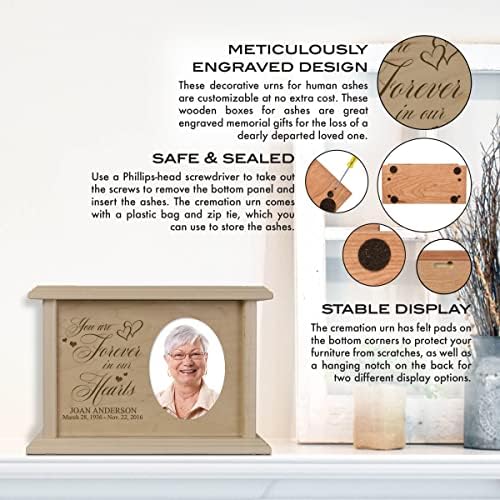 LifeSong Milestones Wooden Urn with Picture