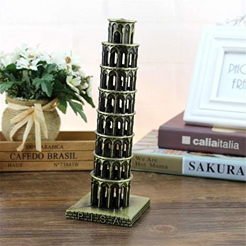 Uterstyle Leaning Tower of Pisa Metal Figurine Decoration