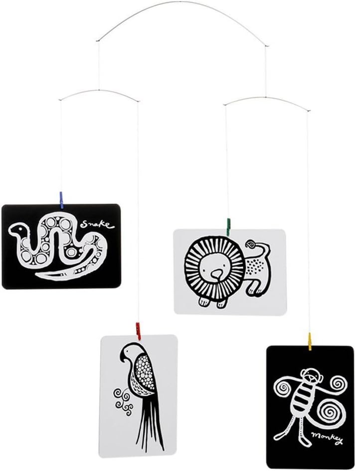 Post Card Hanging Mobile - 17 Inches - Steel - Handmade in Denmark